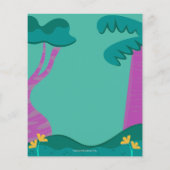 バジェットアリゲーターキッドの誕生日招待状 (裏面)