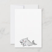 バジェットアンダーザシースイミングシャーク海誕生日 ノートカード (裏面)