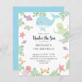 バジェットアンダーザシー誕生日キュートパステル海 (正面/裏面)