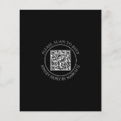 バジェットアンパサンド、ユーカリQR結婚式招待状 チラシ (裏面)