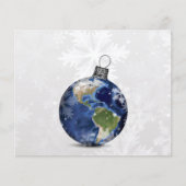 バジェットアースオーナメントビジネスホリデーカード (正面)