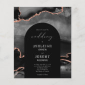 バジェットアーチブラックバラ金ゴールドアゲートウェディングエグスト (正面)