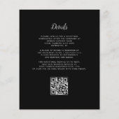バジェットアーチムーディバーガンディーブラックQRコー結婚ド (裏面)