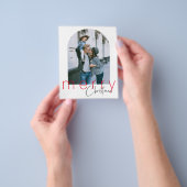 バジェットアーチメリークリスマスグリーティングカード チラシ (手)