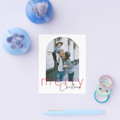 バジェットアーチメリークリスマスグリーティングカード チラシ (シングル)