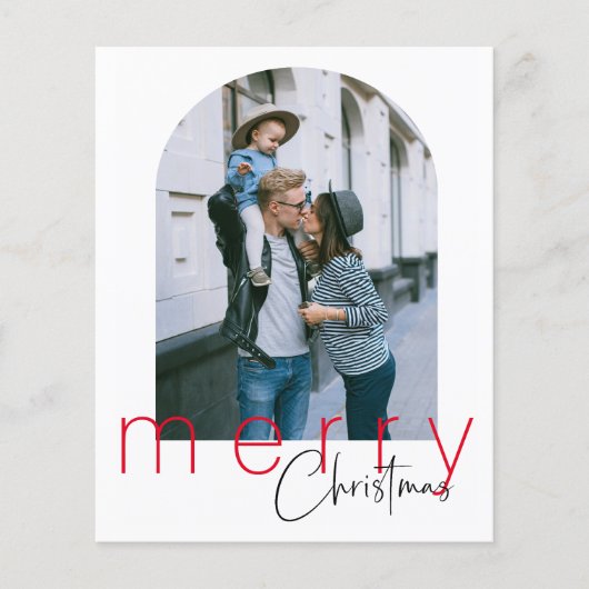 バジェットアーチメリークリスマスグリーティングカード チラシ (正面)