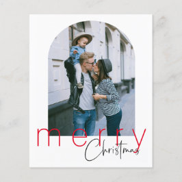 バジェットアーチメリークリスマスグリーティングカード チラシ