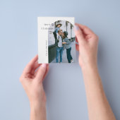 バジェットアーチメリークリスマスグリーティングカード チラシ (手)