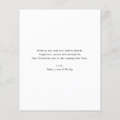 バジェットアーチメリークリスマスグリーティングカード チラシ (裏面)