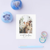 バジェットアーチメリークリスマスグリーティングカード チラシ (シングル)