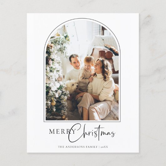 バジェットアーチメリークリスマスグリーティングカード チラシ (正面)