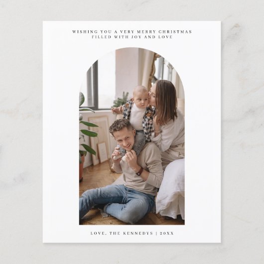 バジェットアーチメリークリスマスグリーティングカード チラシ (正面)