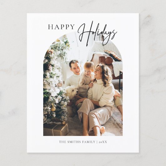 バジェットアーチメリークリスマスグリーティングカード チラシ (正面)