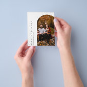 バジェットアーチメリークリスマスグリーティングカード チラシ (手)