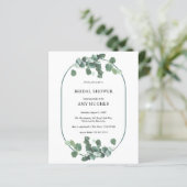 バジェットアーチユーカリプスグリーンリーブライダルシャワー (スタンド正面)