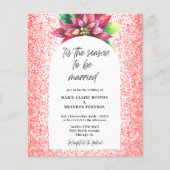 バジェットアーチレッドポインセチア結婚フラットクリスマス (正面)