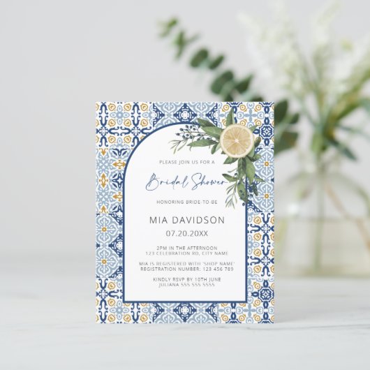 バジェットアーチレモンアマルフィポジターノブライダルシャワー (スタンド正面)