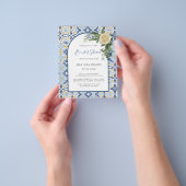 バジェットアーチレモンアマルフィポジターノブライダルシャワー チラシ (手)