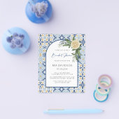 バジェットアーチレモンアマルフィポジターノブライダルシャワー チラシ (シングル)