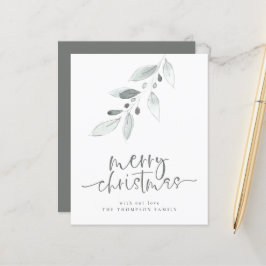 バジェットアート葉クリスマスホリデーカード