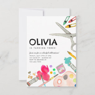 バジェットアー絵を描トパーティー絵を描の誕生日 ノートカード