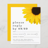 バジェットイエローサンフラワーウェディングSVP (正面/裏面)