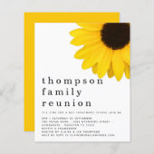 バジェットイエローサンフラワーファミリー懇親会招待状 (正面/裏面)