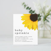 バジェットイエローサンフラワーベビー散布招待状 (スタンド正面)
