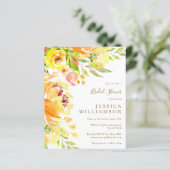 バジェットイエローフラワーズウォーターカラーブライダルシャワー (スタンド正面)