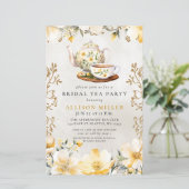 バジェットイエローフローラティーパーティーブライダルシャワー (スタンド正面)