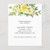 バジェットイエローフローラブライダルシャワー (裏面)