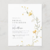 バジェットイエローワイルドフラワーボホブライダルシャワー写真 (正面)