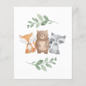 バジェットイット's a Boy Baby Shawer Woodland Greenery チラシ (裏面)