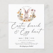 バジェットイースターブランチ卵狩りワイルドフラワーバニー