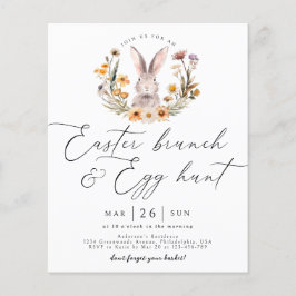 バジェットイースターブランチ卵狩りワイルドフラワーバニー