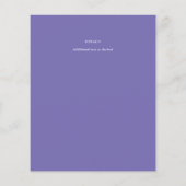 バジェットウィステリアパープルフローラレース結婚ズ (裏面)