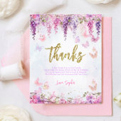 バジェットウィステリア金ゴールドバタフライ誕生日ありがとう