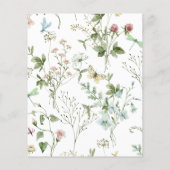 バジェットウィルフラワーズ結婚式招待状 (裏面)