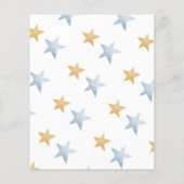 バジェットウィンターアークティックアニマルベビーシャワー招待状 (裏面)