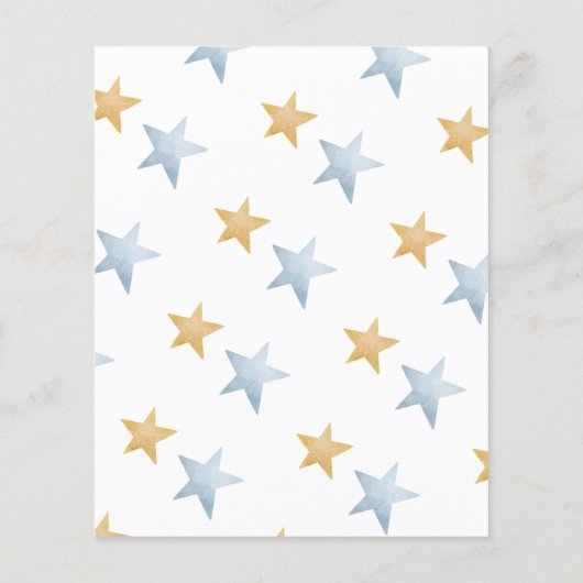 バジェットウィンターアークティックアニマルベビーシャワー招待状 (裏面)