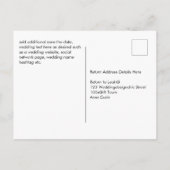 バジェットウィンターウェディングブルゴーニュバラユーカリ ポストカード (裏面)