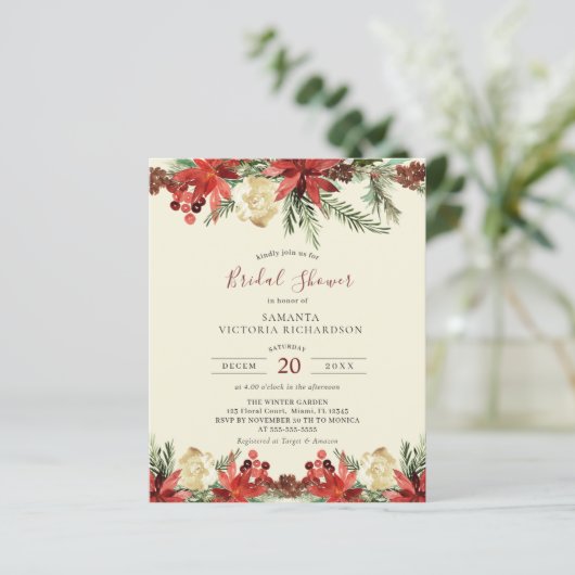 バジェットウィンターウエディングクリスマスブライダルシャワー (スタンド正面)