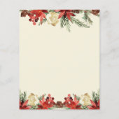 バジェットウィンターウエディングクリスマスブライダルシャワー (裏面)