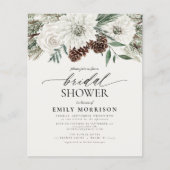 バジェットウィンターエバーグリーンブライダルシャワー招待 チラシ (正面)