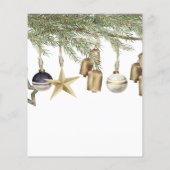 バジェットウィンタークリスマスベビーシャワー招待状 (裏面)