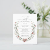 バジェットウィンターグリーンリーレッドフローラ80誕生日 (スタンド正面)