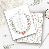 バジェットウィンターグリーンリーレッドフローラ80誕生日