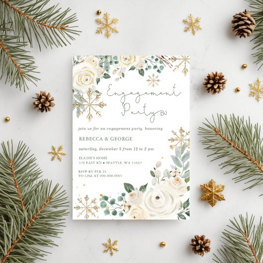 バジェットウィンタースノーフレークフローラ婚約