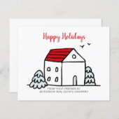 バジェットウィンターハウス実在エステートホリデーカード (正面/裏面)