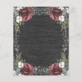 バジェットウィンターフローラバーガン結婚ディーズフライヤー (裏面)